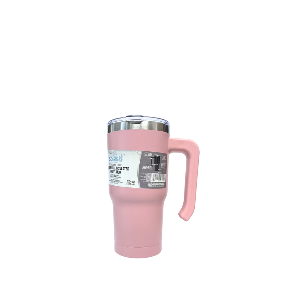 Splash Double Wall 20oz Travel Mug Quencher Rose