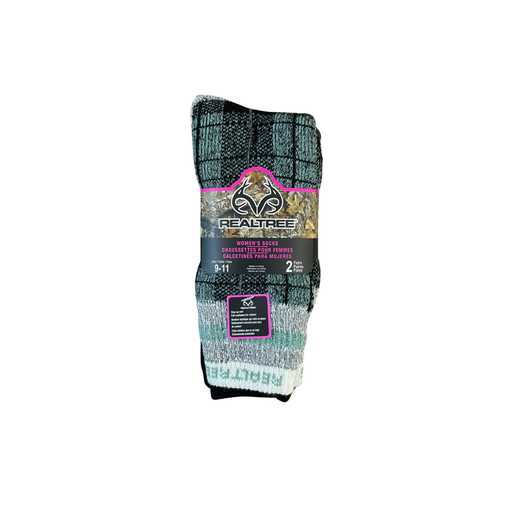 Women's Realtree Plaid Socks 2PK - Mint