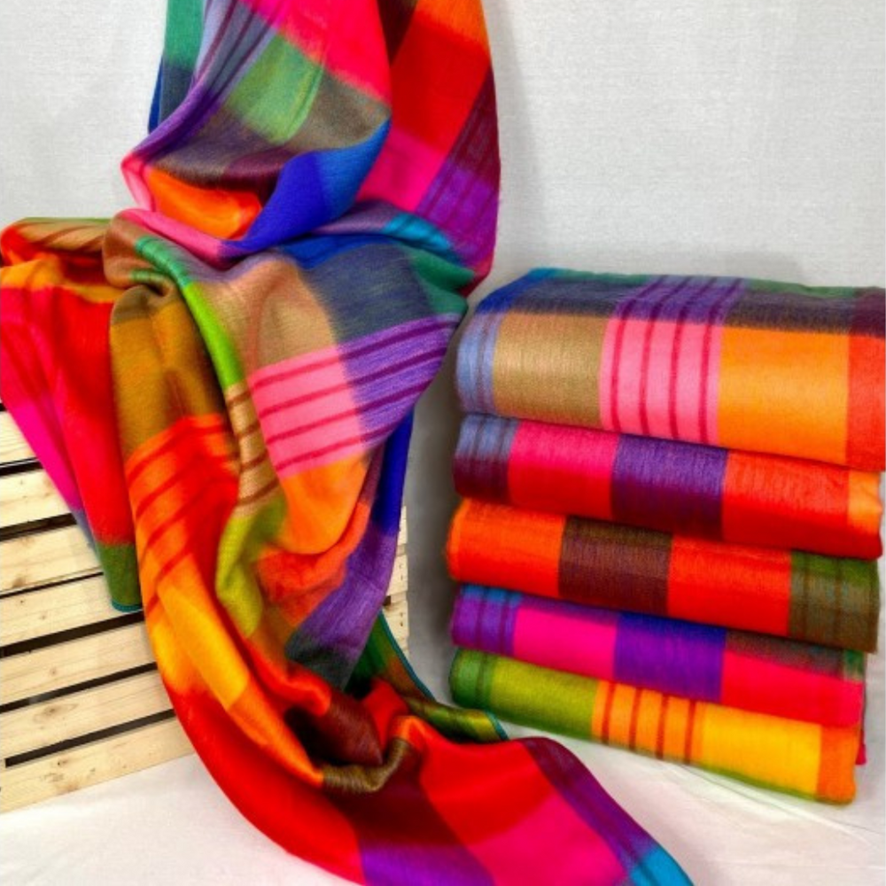 Alpaca Rainbow Throw