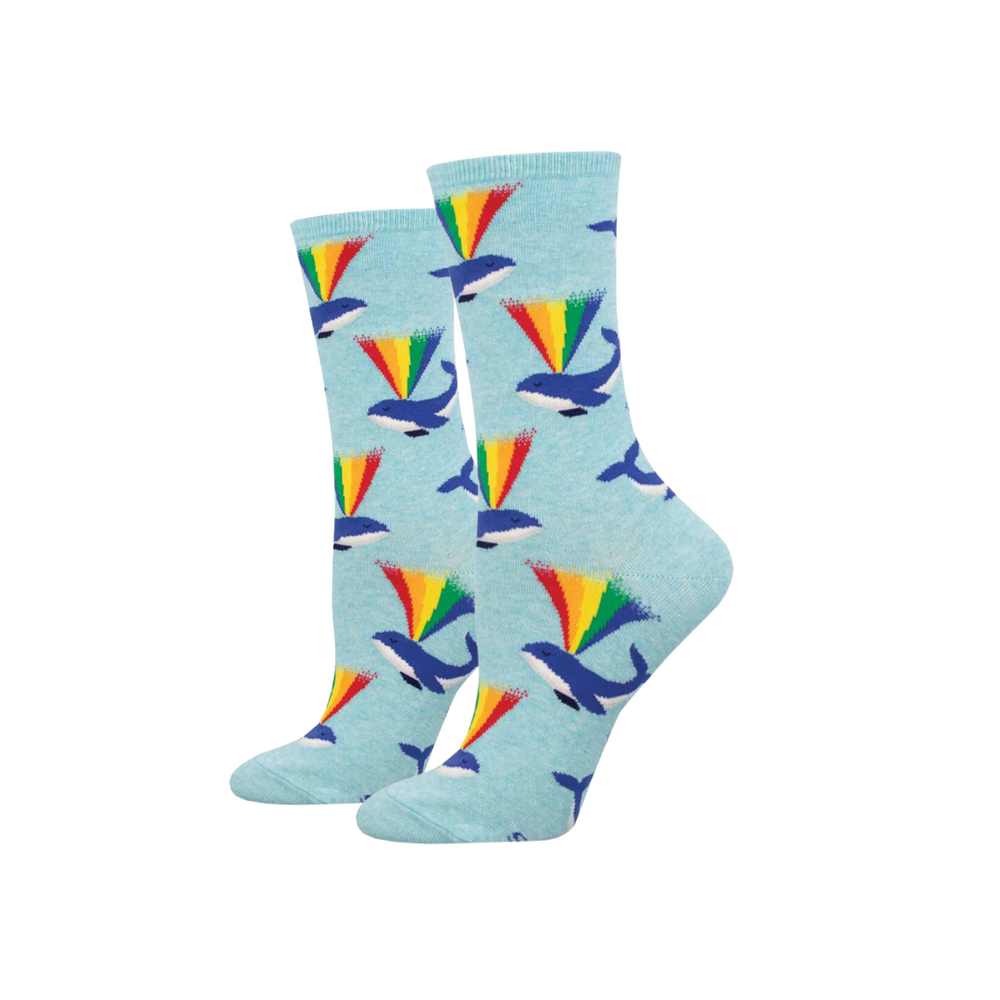 Socksmith Rainbow Whale - Blue Heather