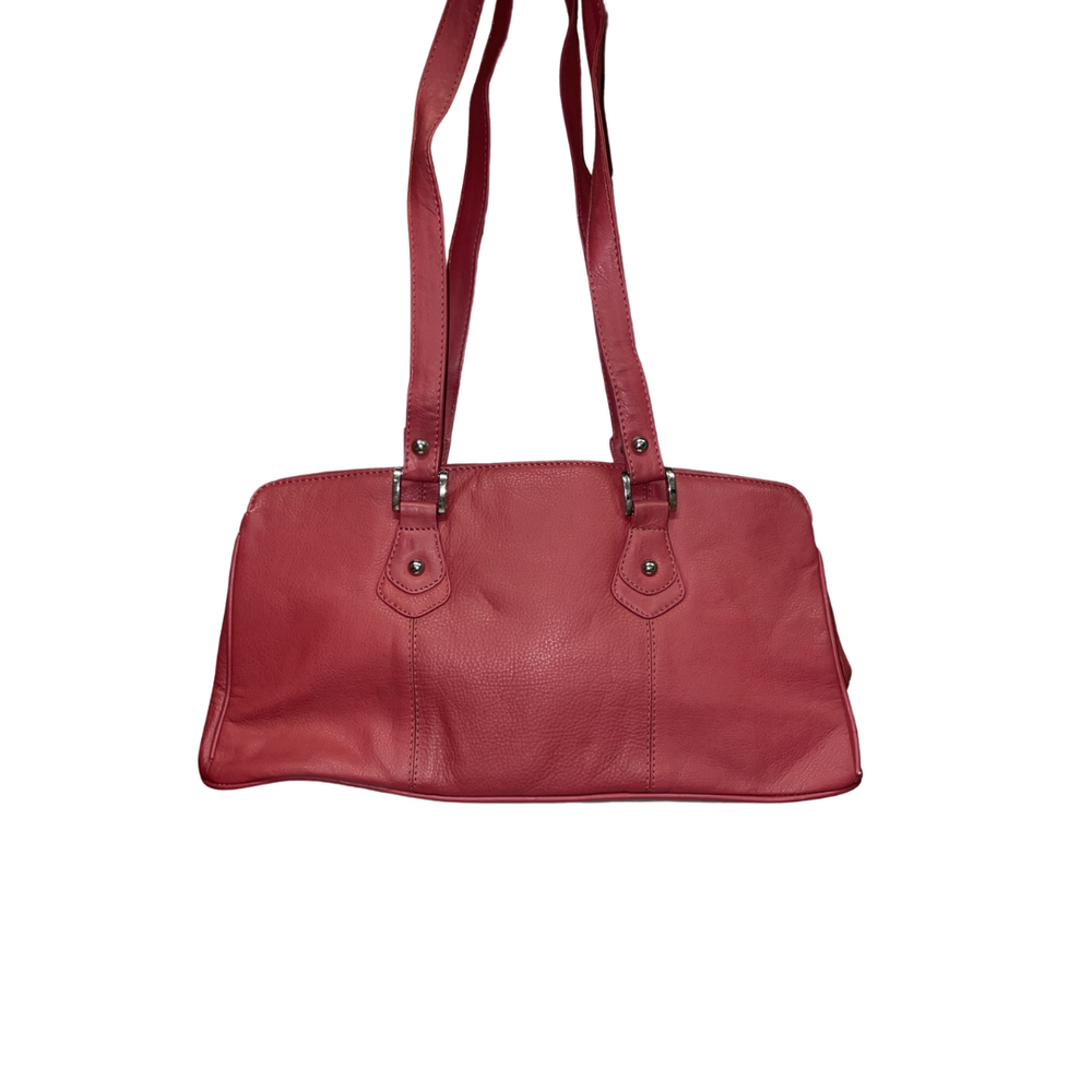 100% Indian Leather Red Handbag (S-1645)