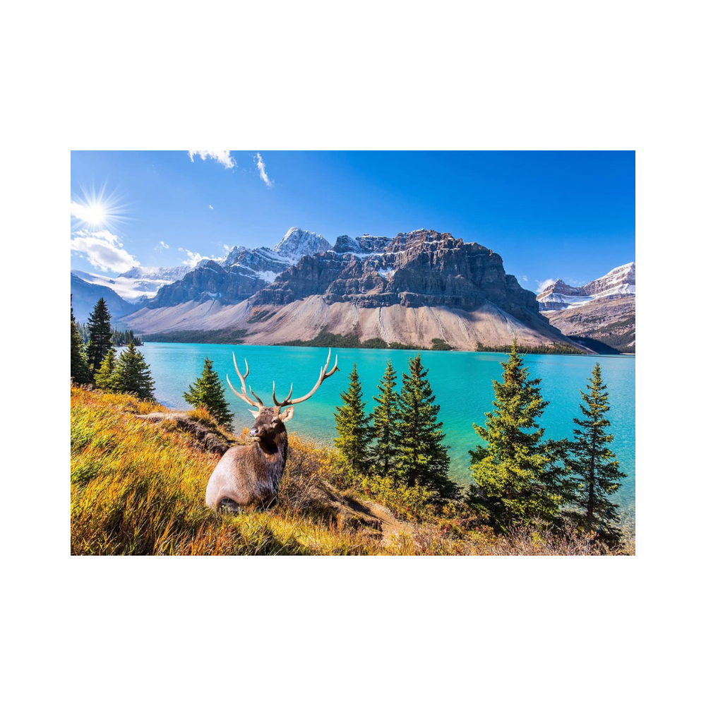 HUADADA 1000 Pieces Puzzle - Rocky Mountain Lake