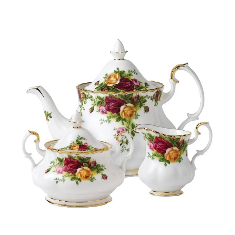 Royal Albert Old Country Roses 3-Piece Tea Set