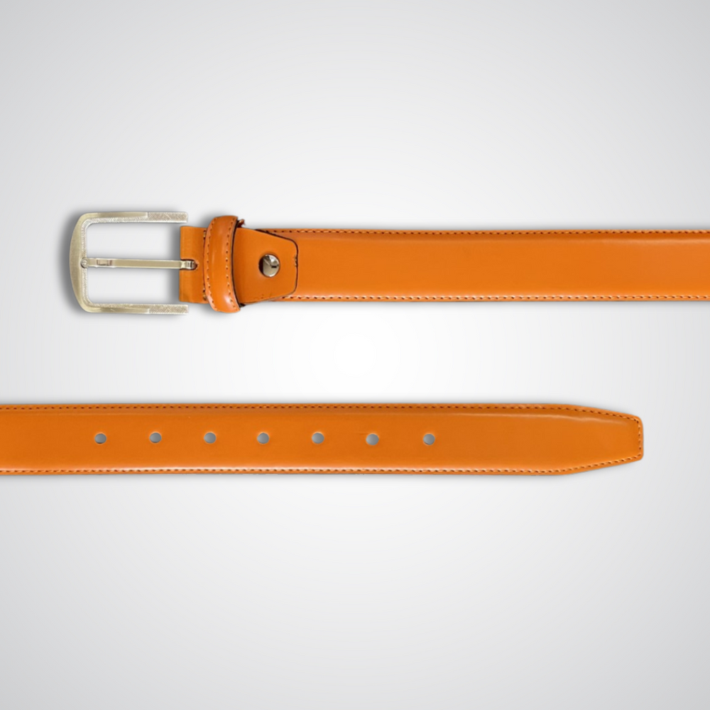 Leather Rust Dress Belt (S-510)