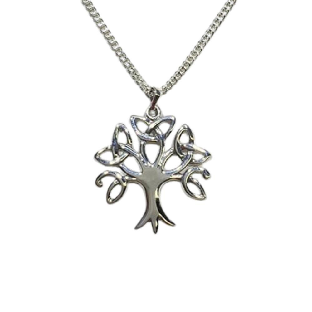 SH - Trinity Tree of Life Silver Pendant