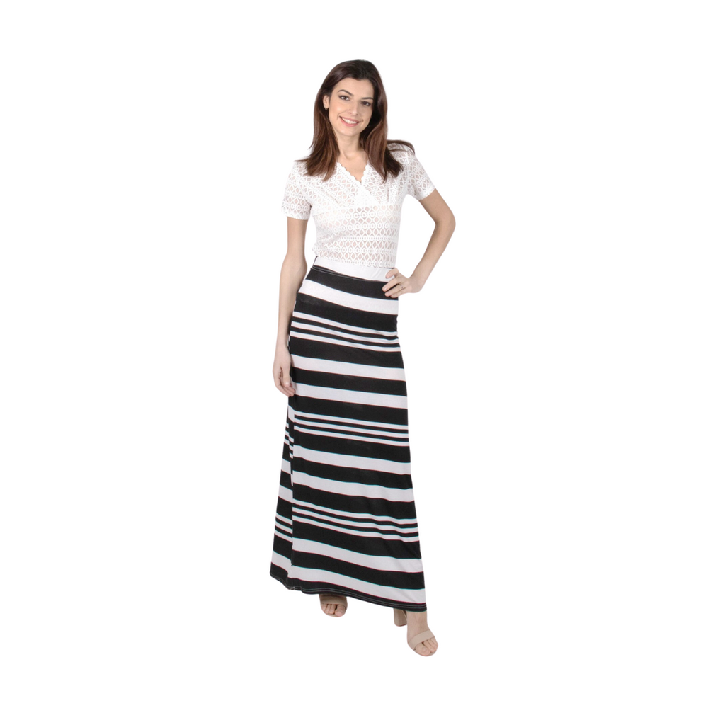 Grand-Stripe Maxi Skirt