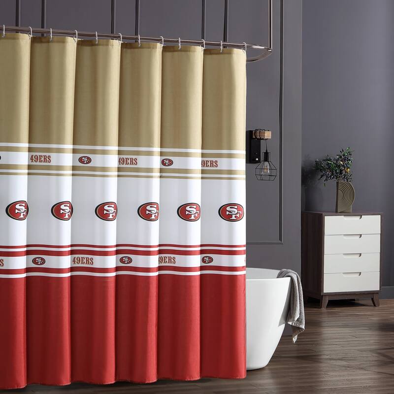 The NFL Shower Curtain - San Francisco 49ers