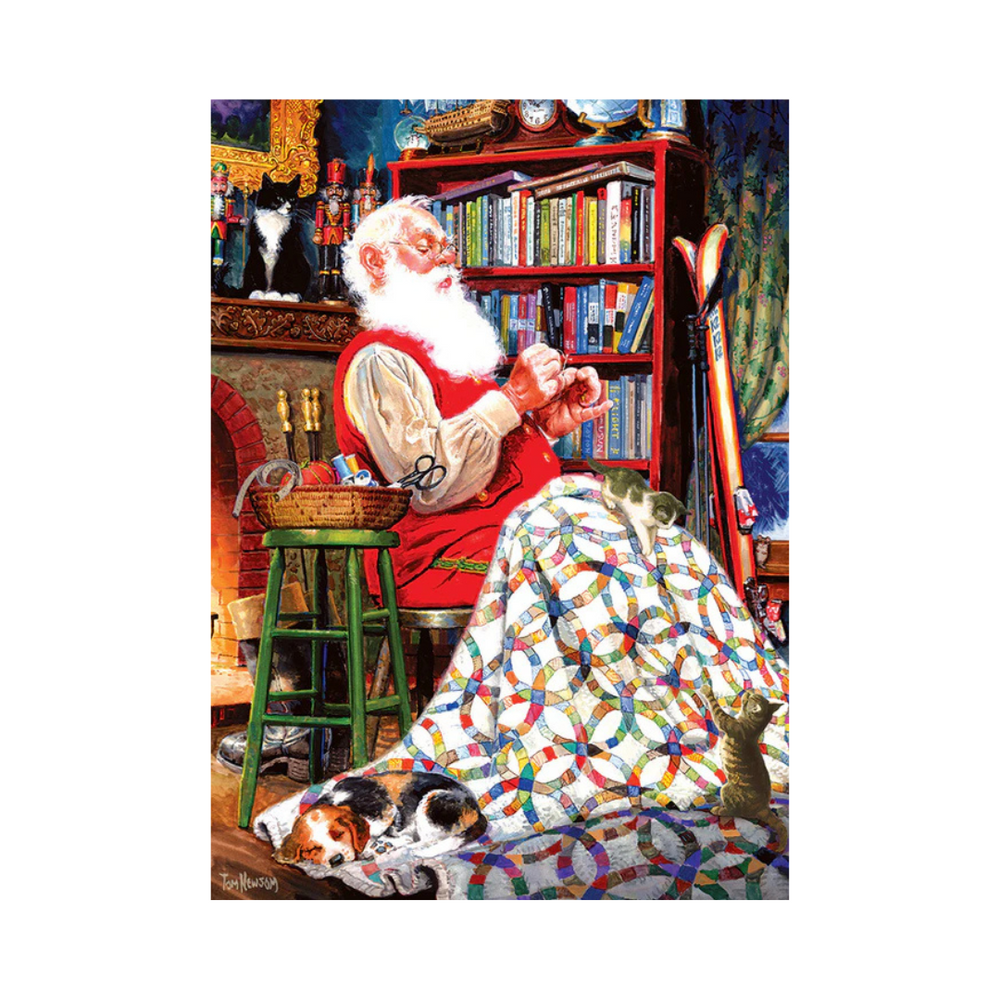 Cobble Hill Puzzles - Santa's Quilt