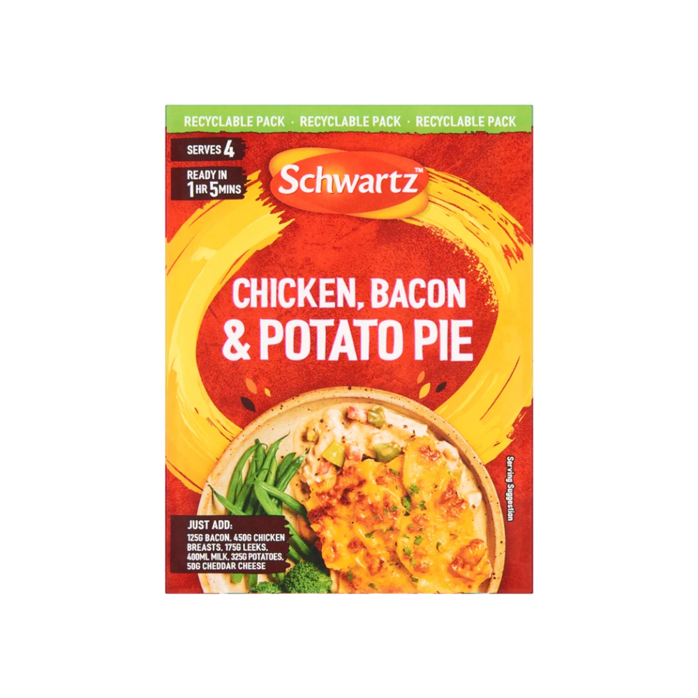 Schwartz Chicken Bacon & Potato Pie Mix 35g