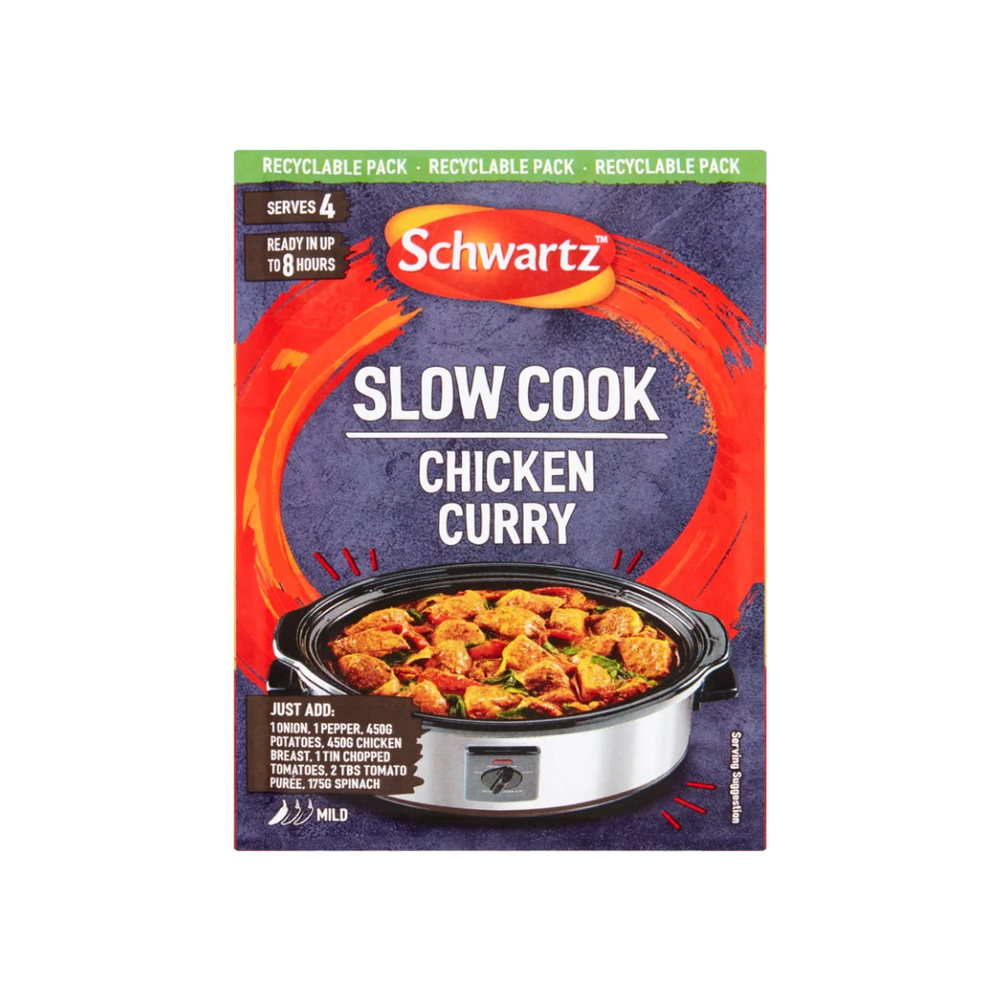 Schwartz Slow Cookers Chicken Curry Recipe Mix 33g