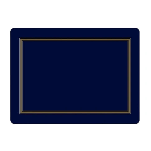 Classic Midnight Blue Placemats - Set of 4