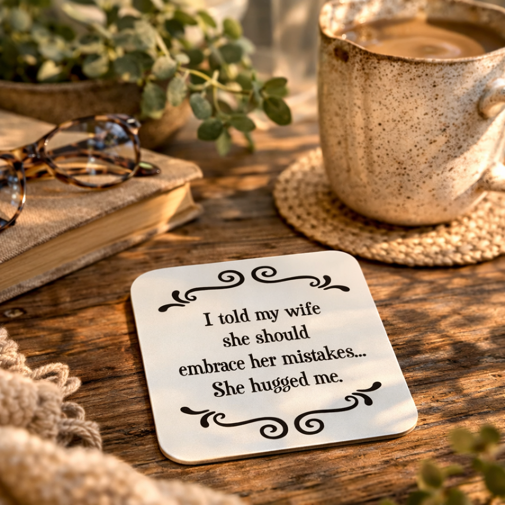 Scrunchy Face Coasters - Embrace
