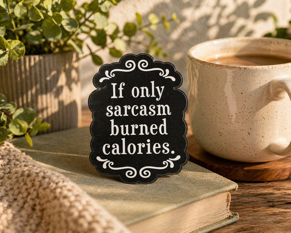 Scrunchy Vinyl Sticker - Burned Calories