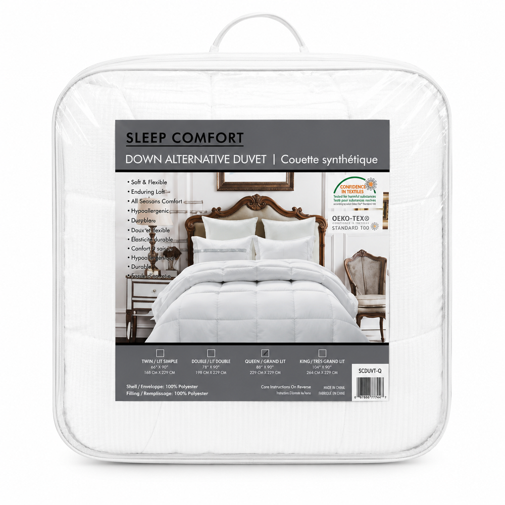 CottonH Sleep Comfort Down Alternative Duvet Queen