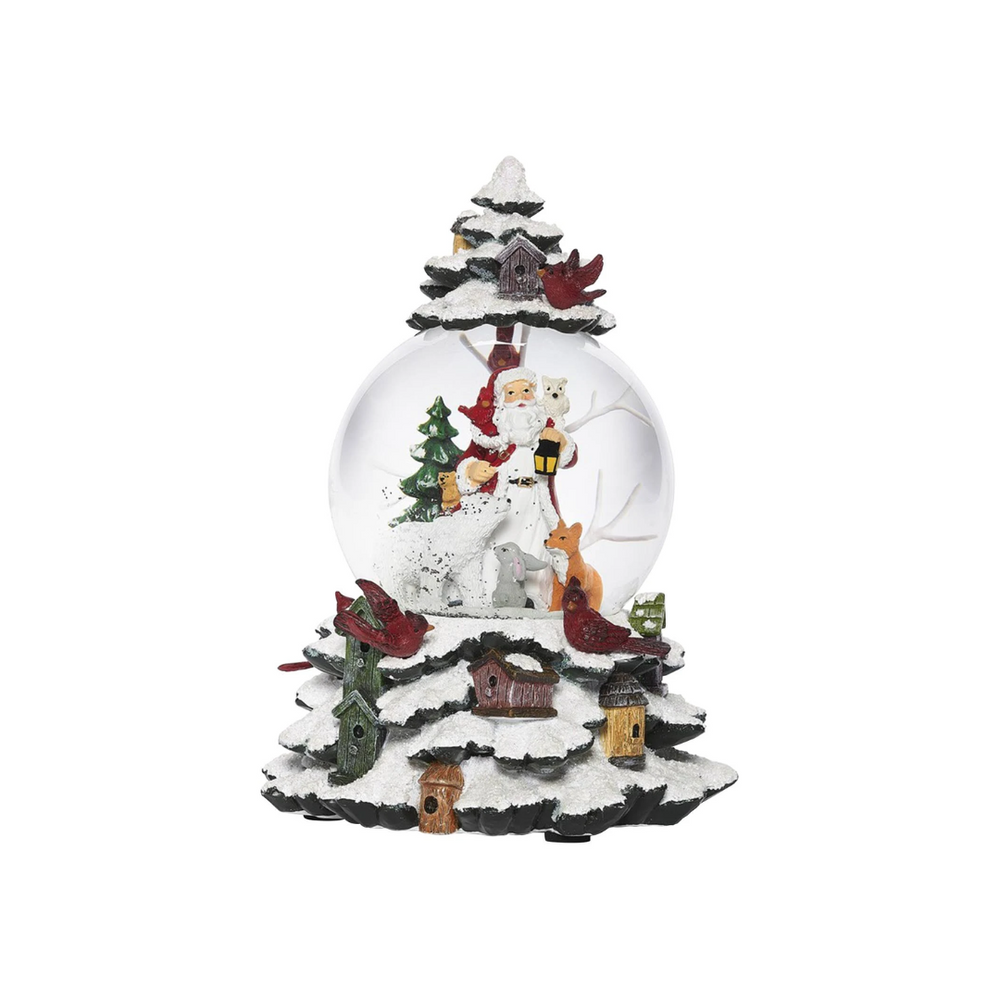 Swirl Domes - Tree with Santa and Animals