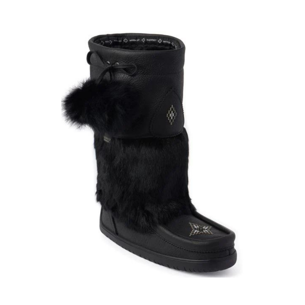 Manitobah Mukluks Snowy Owl Grain - Black