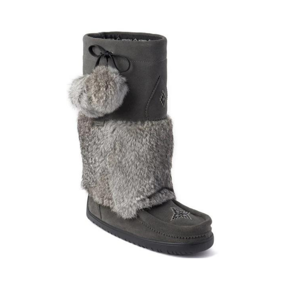 Manitobah Mukluks Snowy Owl Suede - Charcoal