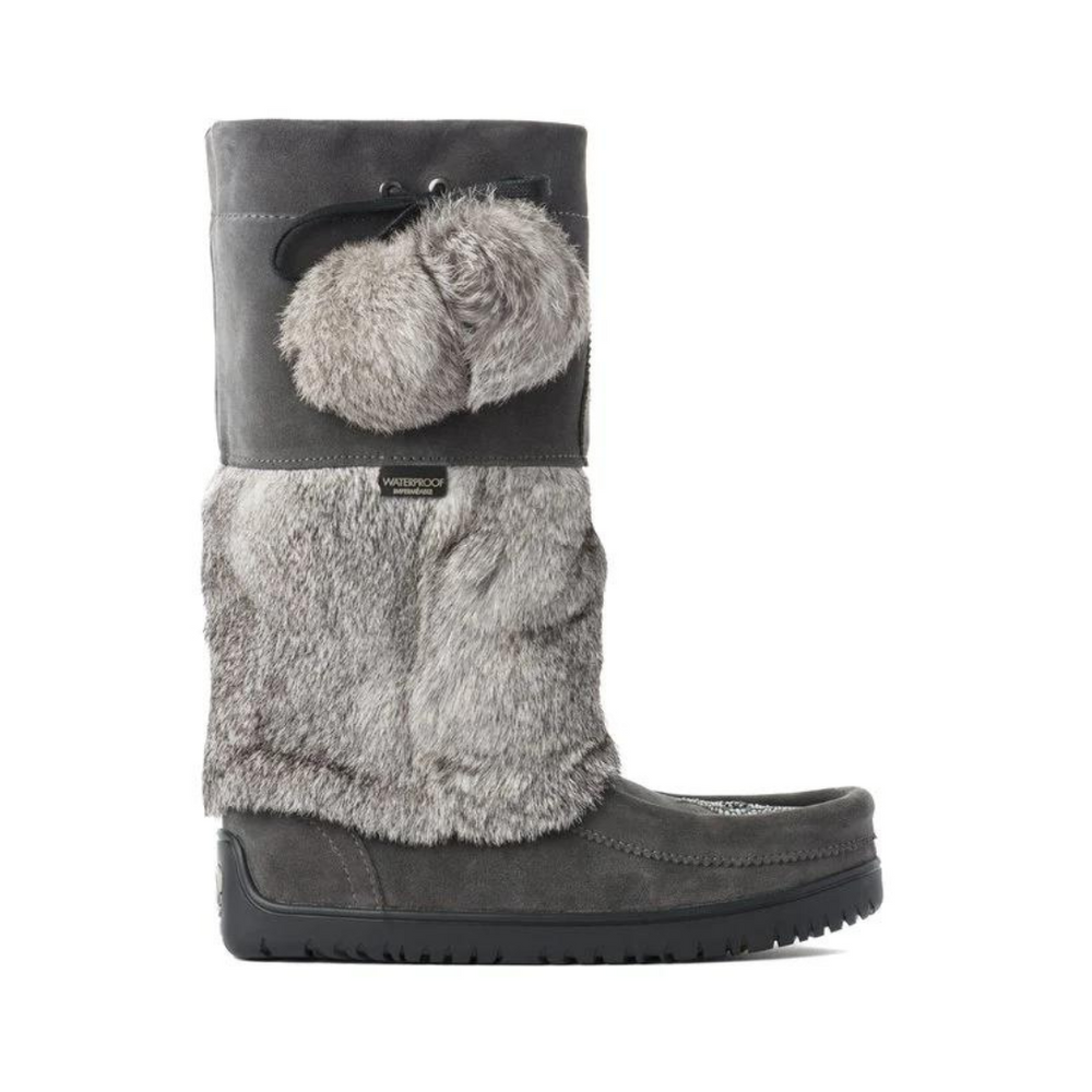 Manitobah Mukluks Snowy Owl Suede - Charcoal