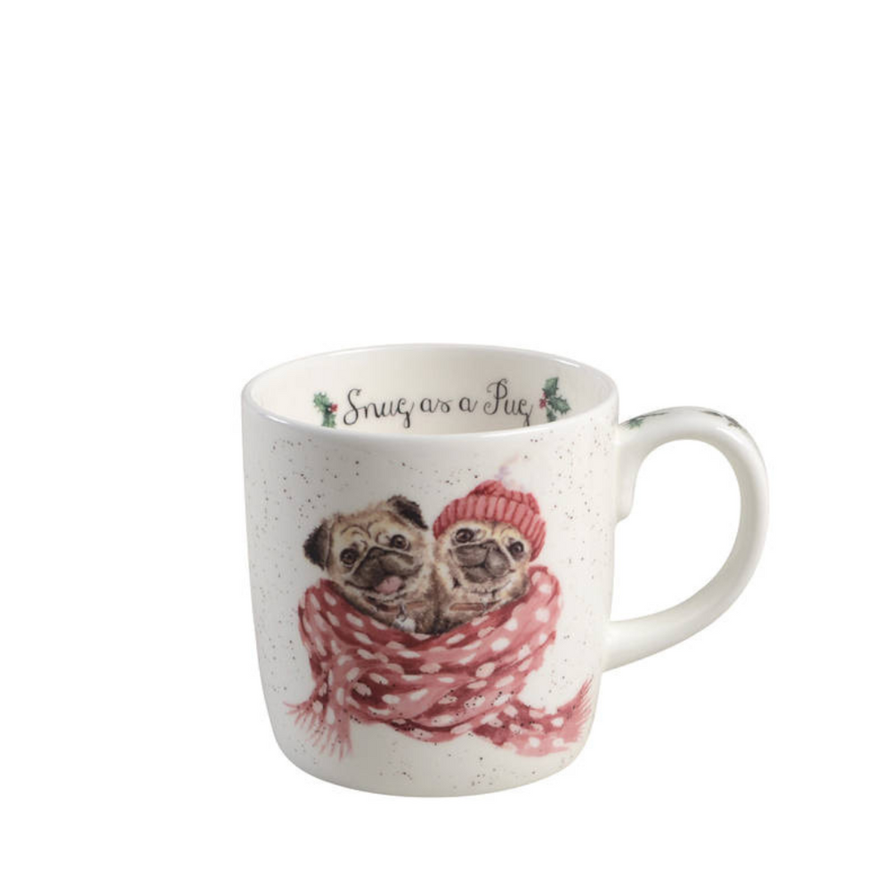 Wrendale 14 oz Mug - Snug As a Pug