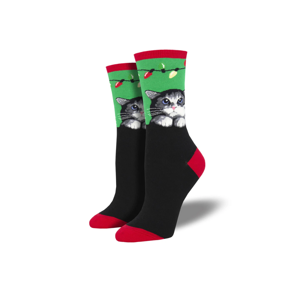 Socksmith Purrty Lights - Green