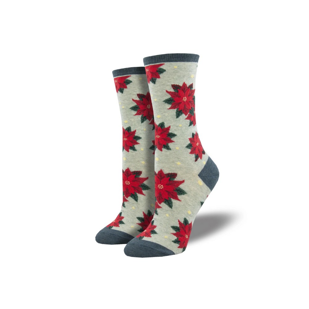 Socksmith Poinsettia - Mint Heather