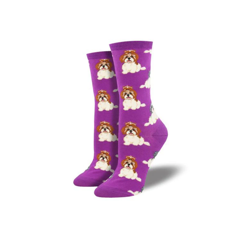 Socksmith I Shih Tzu Not - Purple