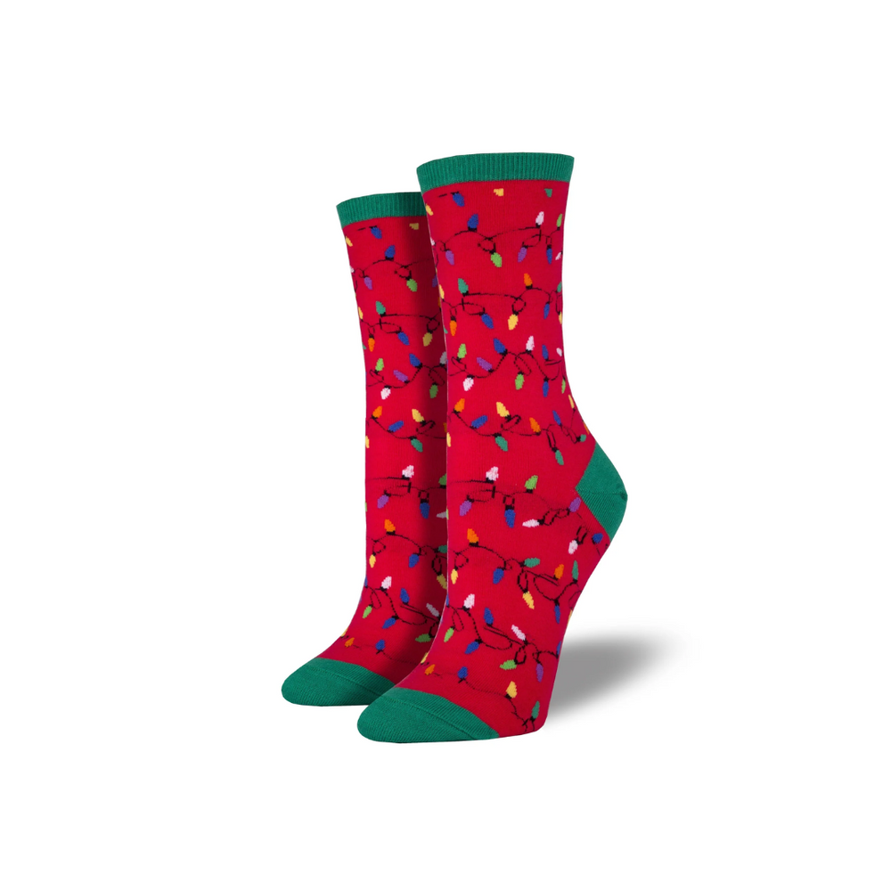 Socksmith Christmas Lights - Red