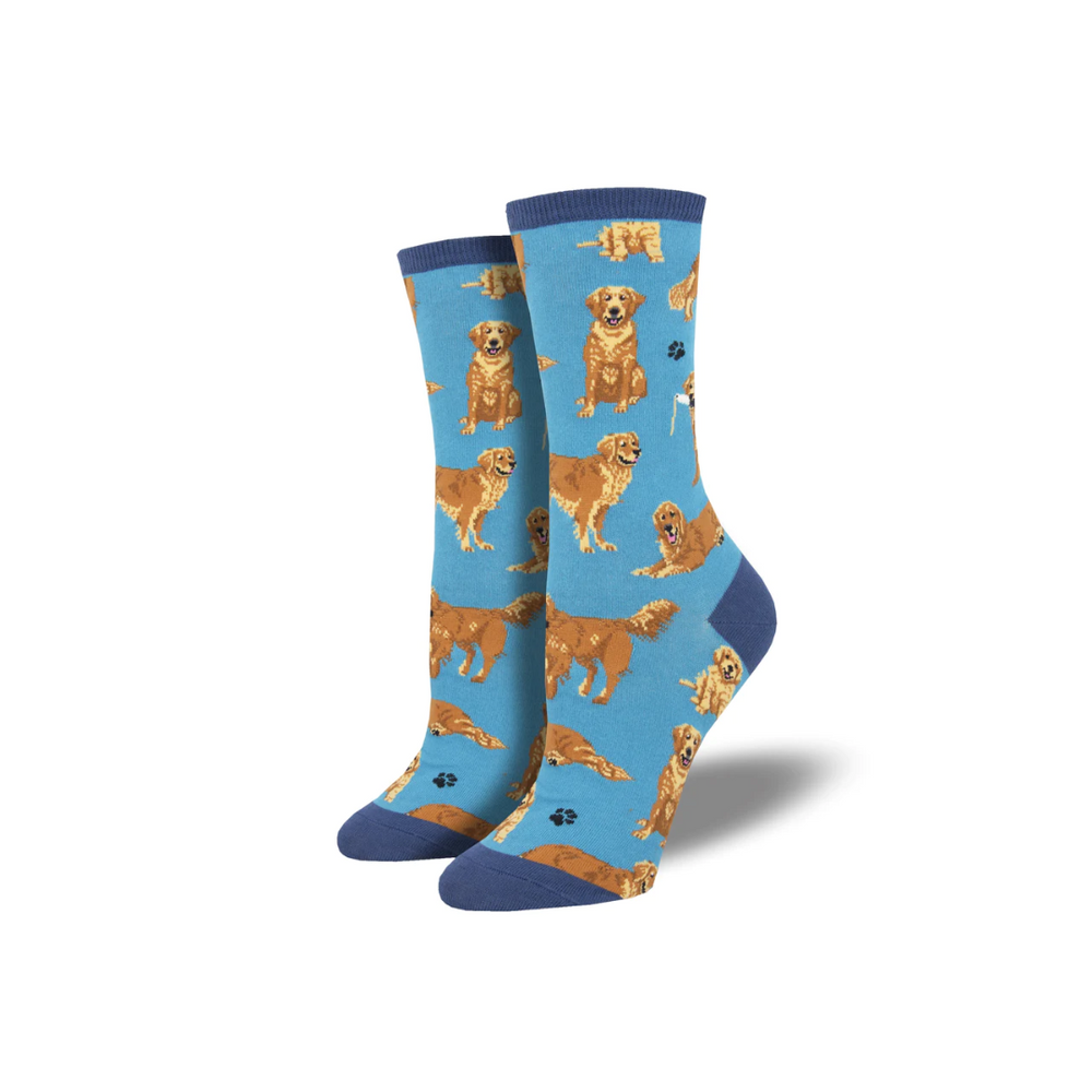 Socksmith Golden Retrievers - Blue