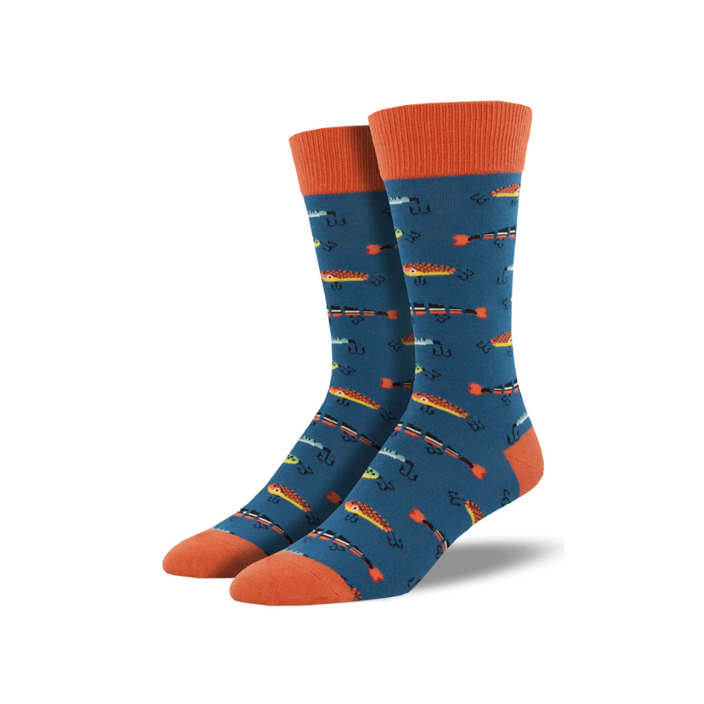 Socksmith Just Fishin - Steel Blue