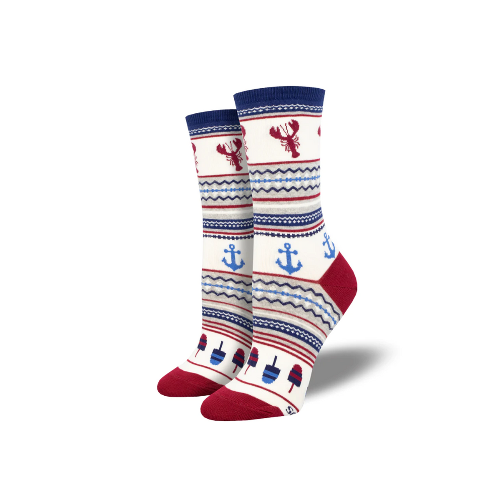 Socksmith Lobster Fair Isle - Ivory