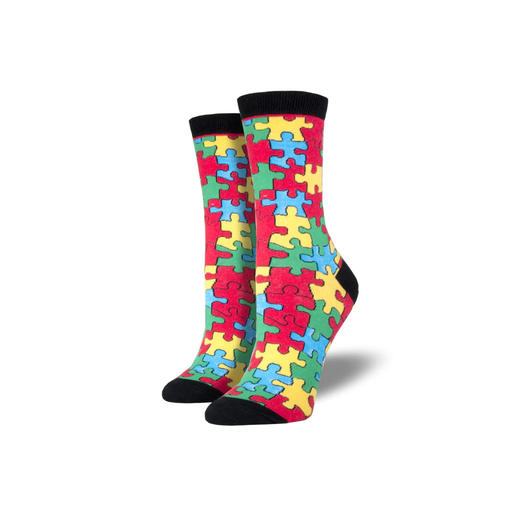 Socksmith Puzzled - Black