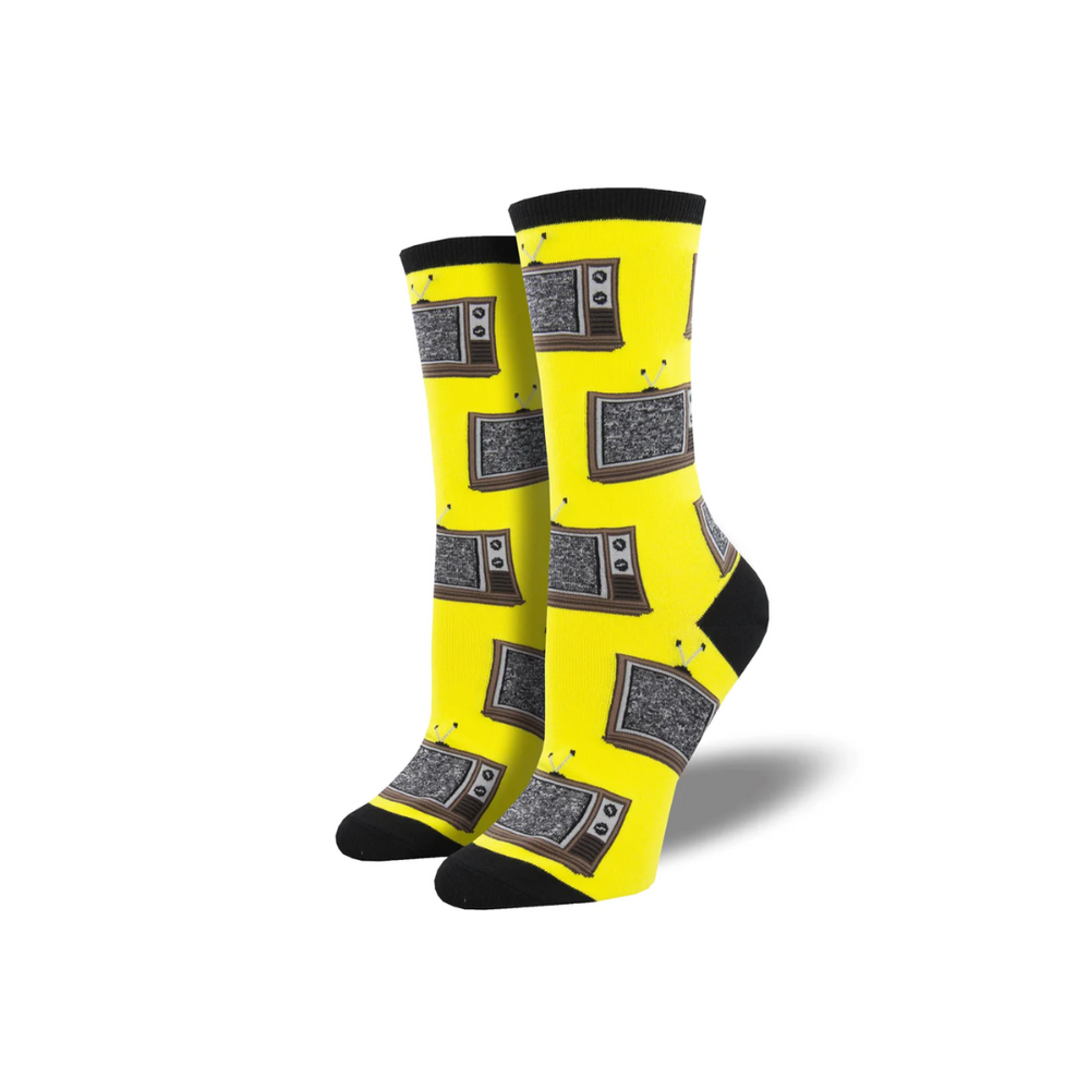 Socksmith Retro Tv - Yellow