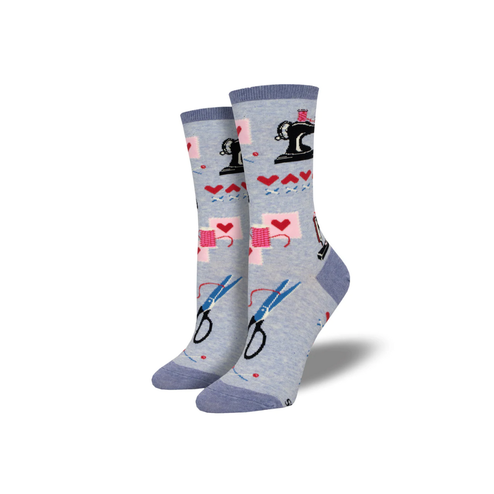 Socksmith Sew In Love - Blue Heather