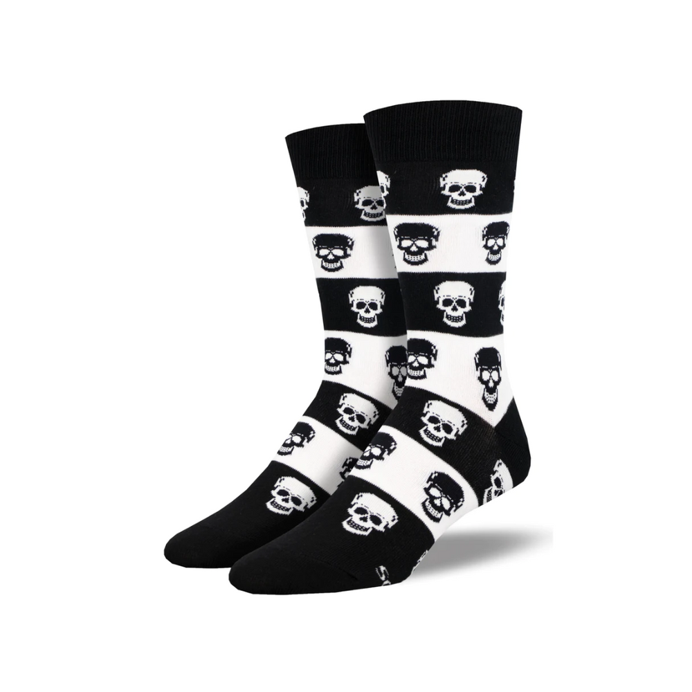 Socksmith Skull - Black/White