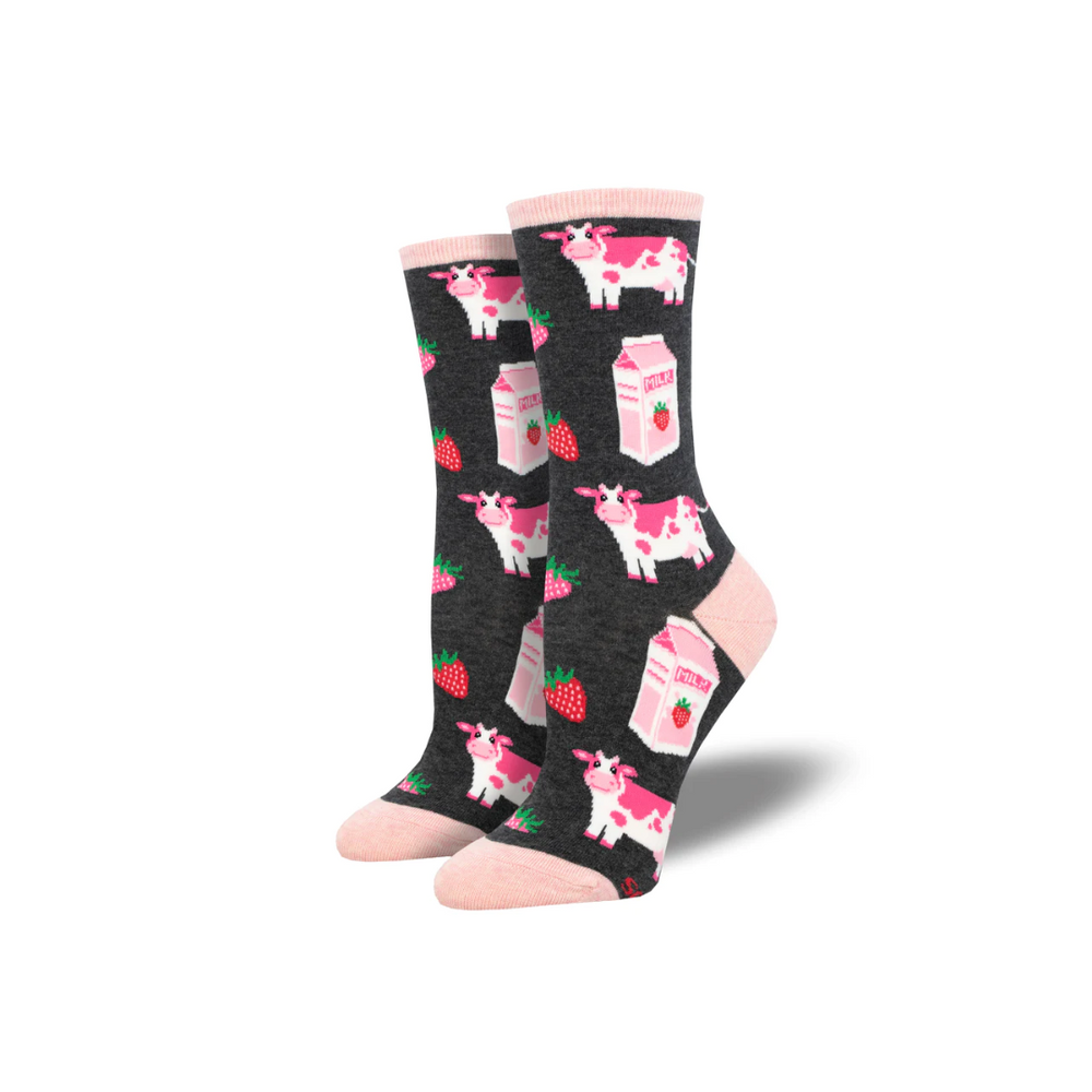 Socksmith Strawberry Milk - Charcoal Heather