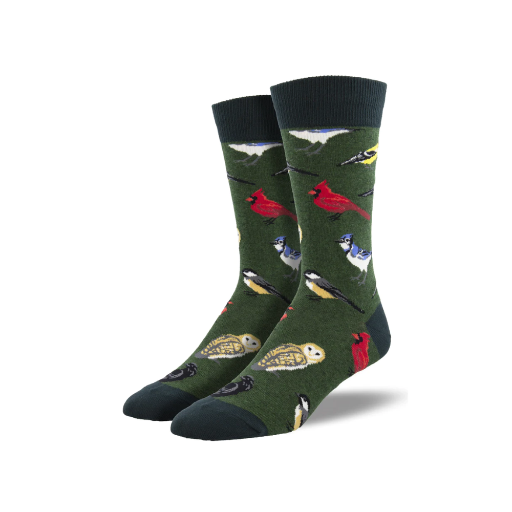 Socksmith Bird is the Word - Green Heather