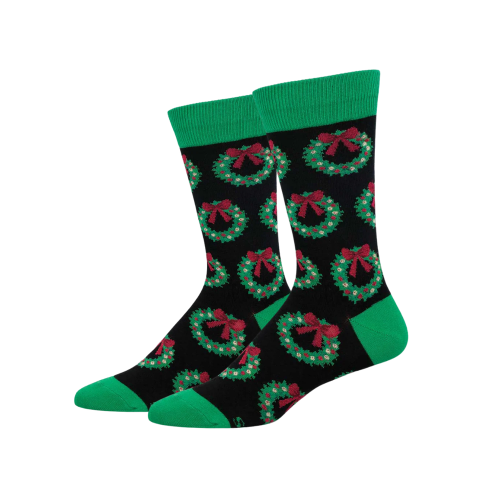 Socksmith Christmas Wreath - Black