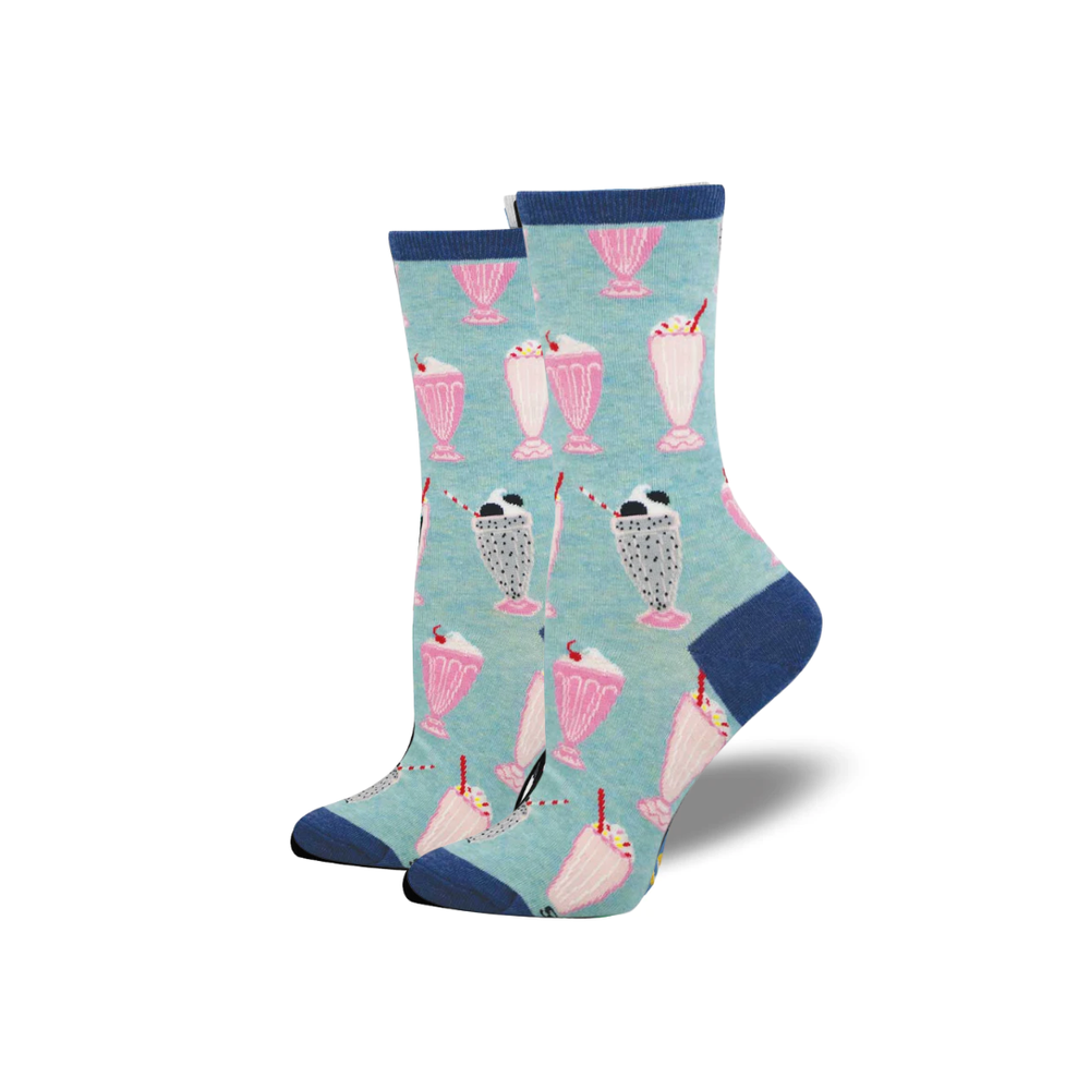 Socksmith Diner Milkshakes - Blue Heather