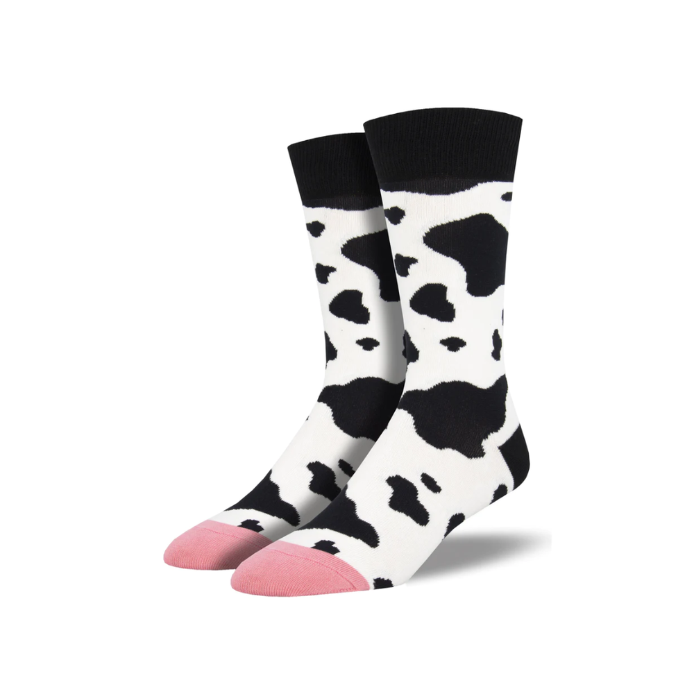 Socksmith Mooo! - White
