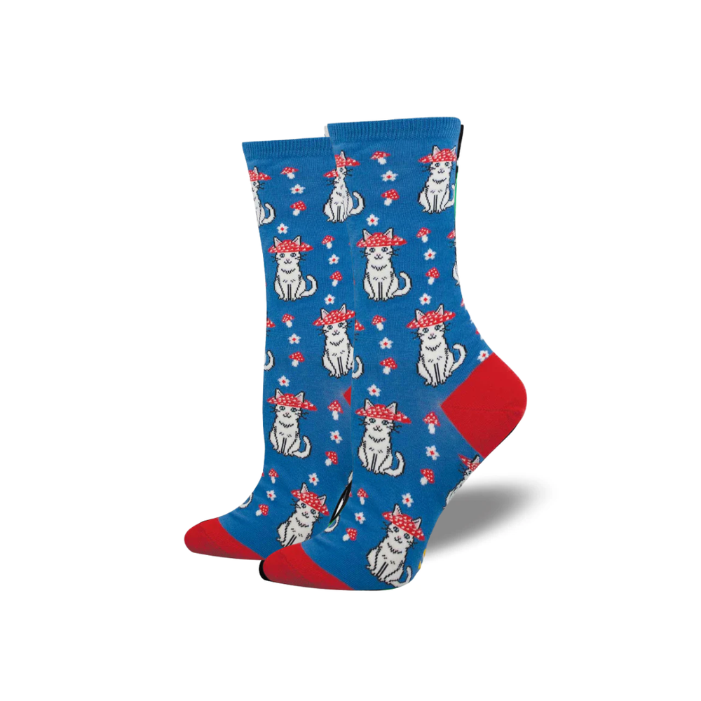 Socksmith Mushroom Cat - Blue