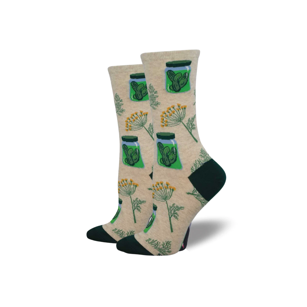 Socksmith Pickle Lovers Paradise - Ivory Heather