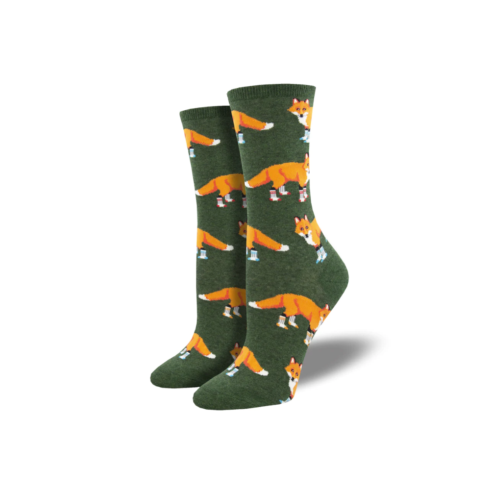 Socksmith Socksy Foxes - Heather Green