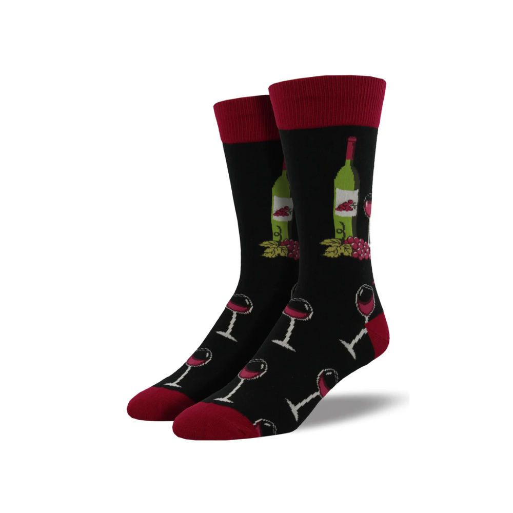 Socksmith Wine Scene - Black