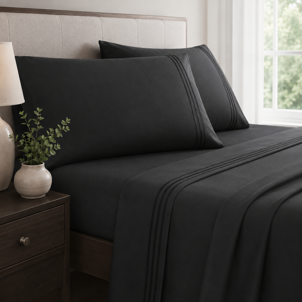 Solid Sheet Set - Black