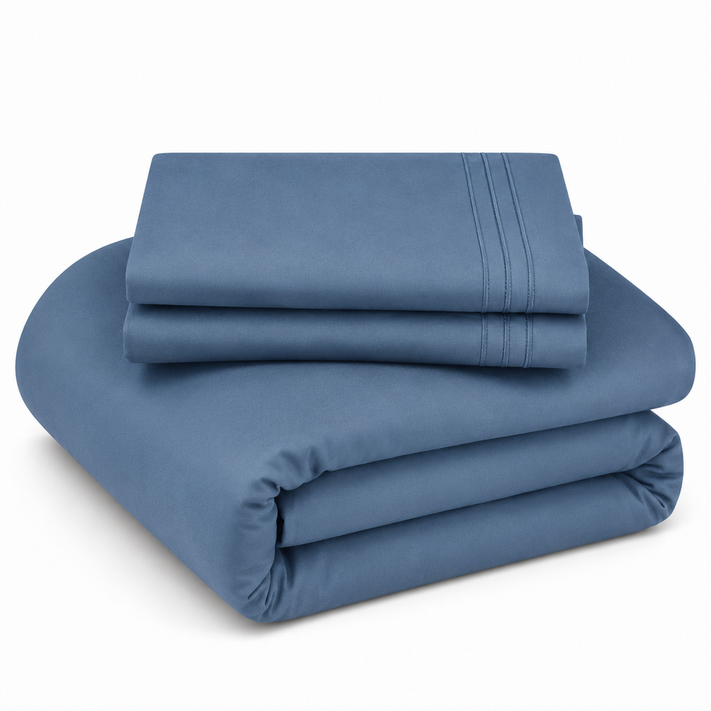 Solid Duvet Cover Set - Captain Blue