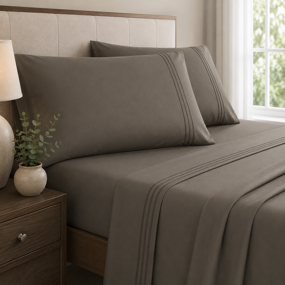 Solid Sheet Set - Dark Grey
