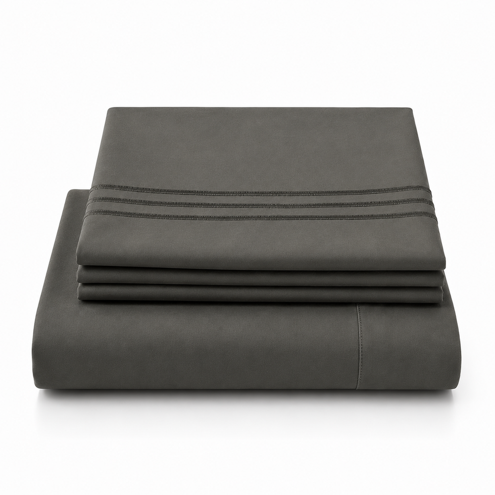 Solid Sheet Set - Dark Grey
