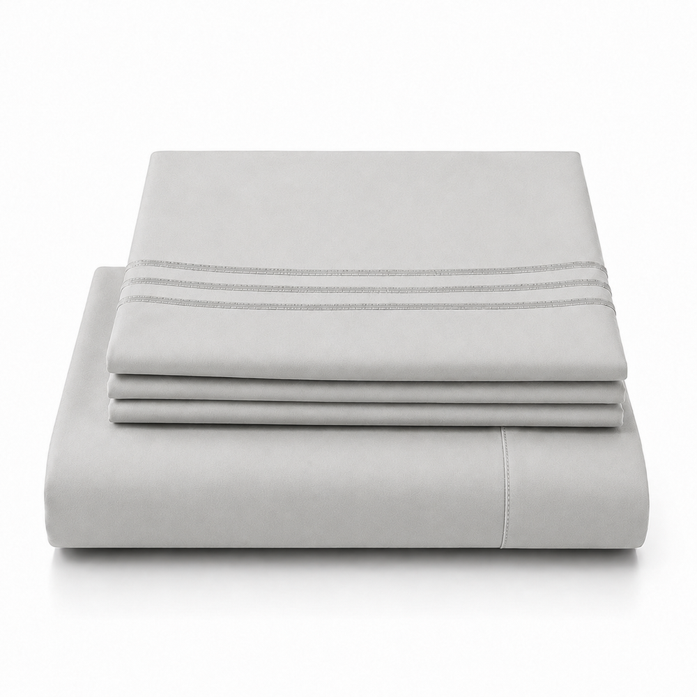 Solid Sheet Set - Light Grey
