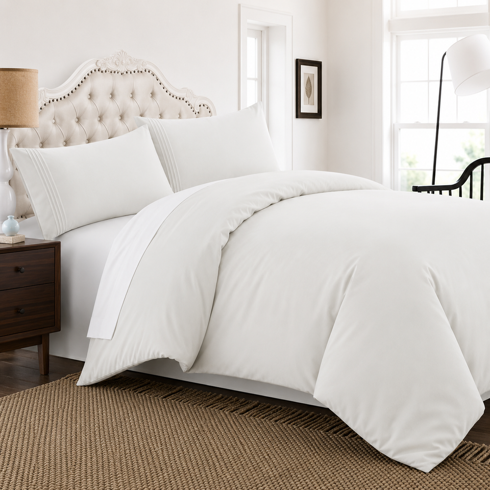 Solid Duvet Cover Set - Sand