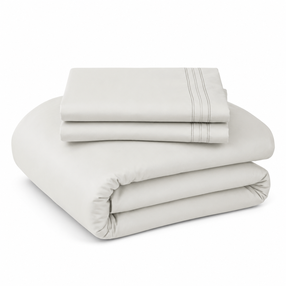 Solid Duvet Cover Set - Sand